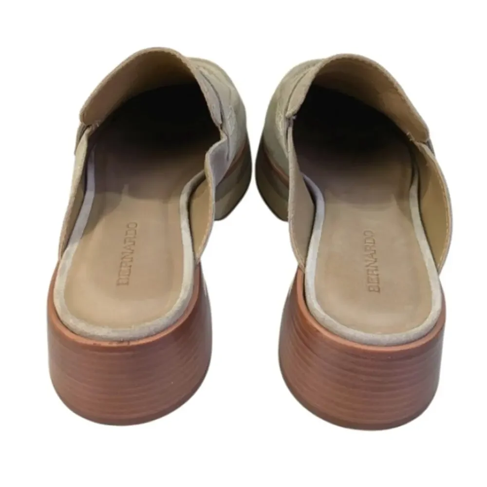Bernardo Suri Penny Loafer Mules EUC $248 Size 9.5M  S3559